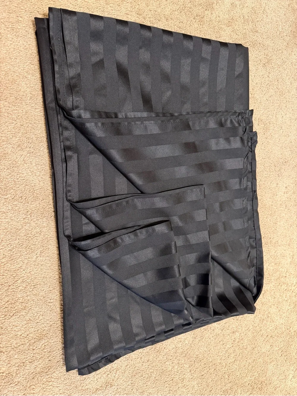 Classic Black Sheer Stripe Tablecloth